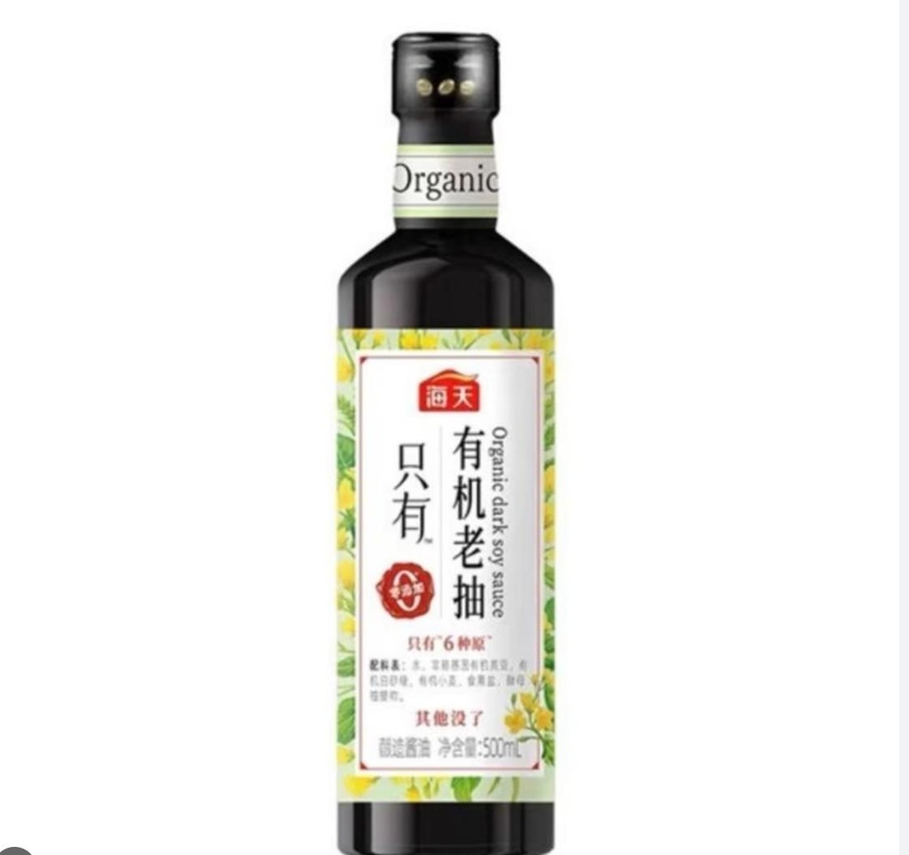 T海天有机老抽500ml*12/Organic soy sauce