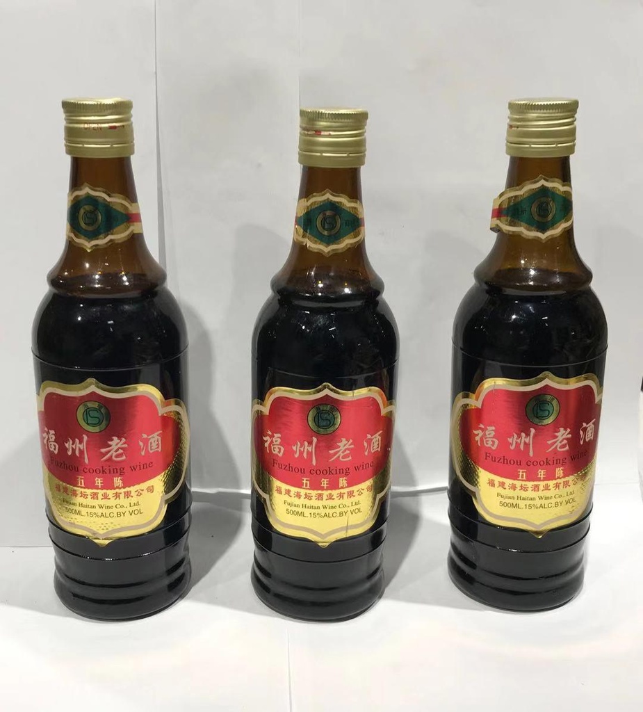 T福州老酒五年陈酿 (500 مل*12) نبيذ فوزهو للطبخ