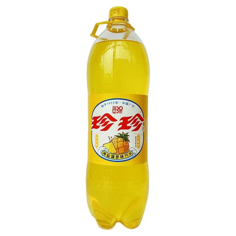 Y珍珍冰爽菠萝味汽水2L*6/Piña soda water