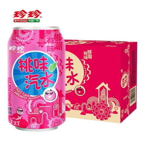 Y珍珍桃味汽水330ml*6*4/পীচ সোডা জল
