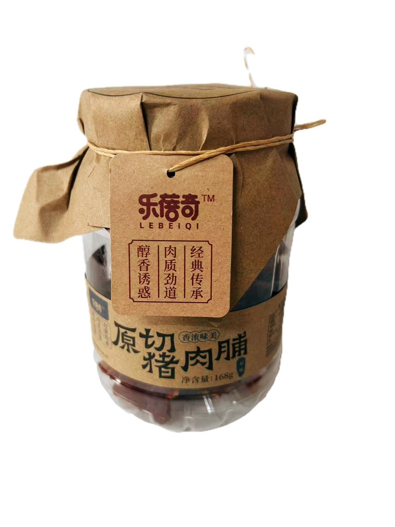 乐蓓奇原切猪肉脯原味168克*12/原味肉干