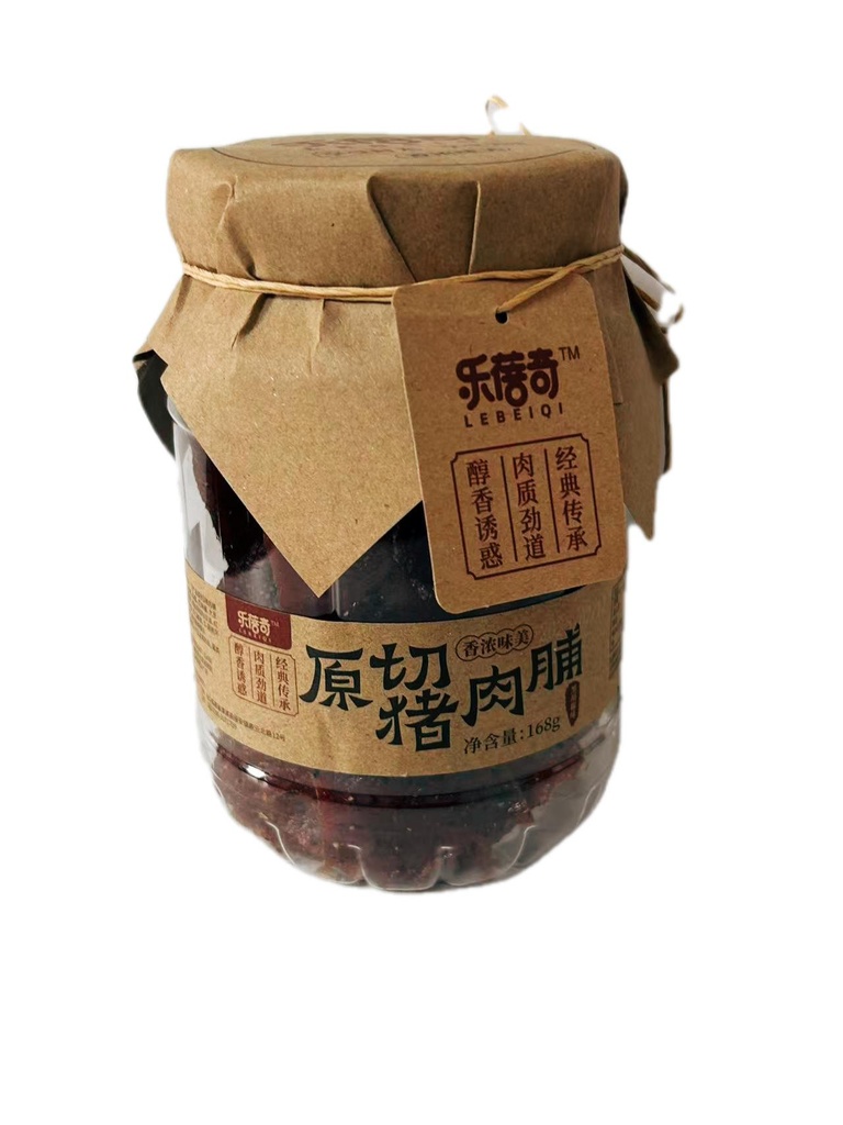 乐蓓奇原切猪肉脯黑胡椒味168g*12/ Dried Porkf (Rasa lada hitam)