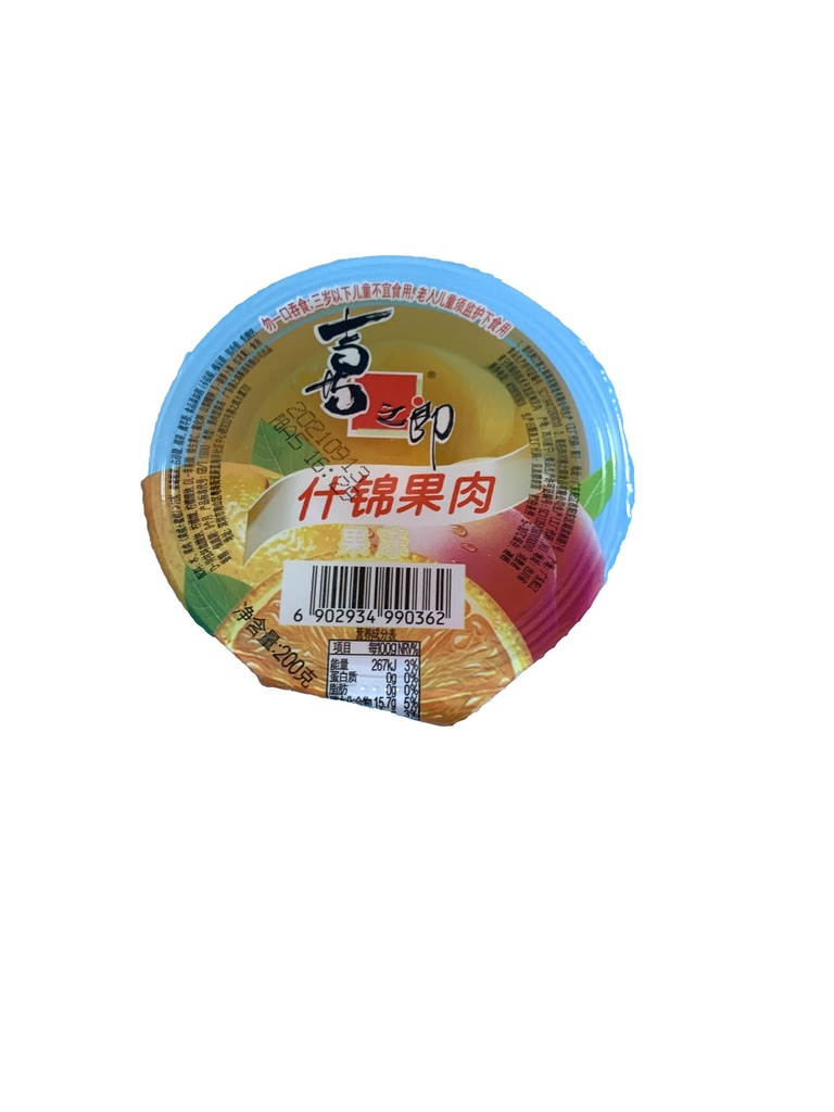 喜之郎果冻杯什锦果肉200g*24/Big Fruits Jelly Cup（Hương vị trái cây hỗn hợp）