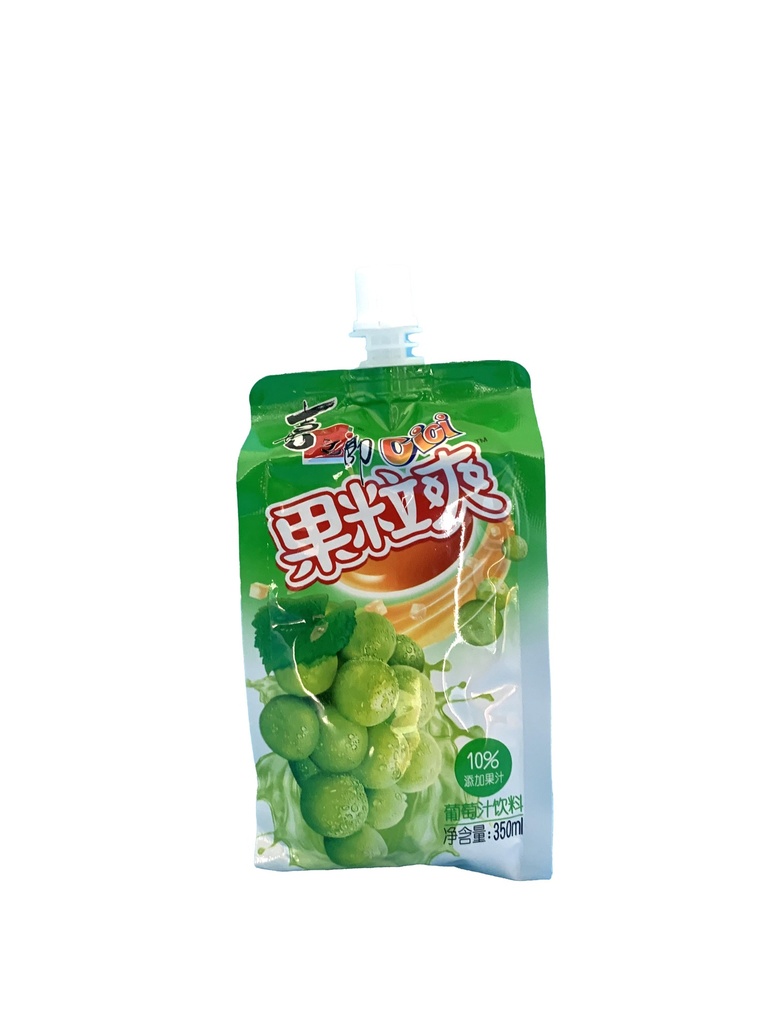 喜之郎果粒爽葡萄味350ml*24/Beg Jeli Buah-buahan (Perisa Anggur)