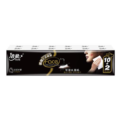 Jie Rou tissue handkerchief (Face Black Mini) 8 sheets 4-ply/Facial tissue 12 packs*36