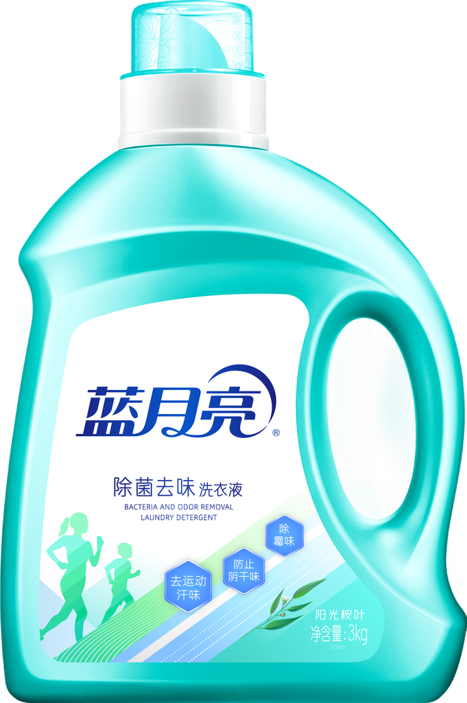 蓝月亮桉叶抗菌除味洗衣液/3кг*4