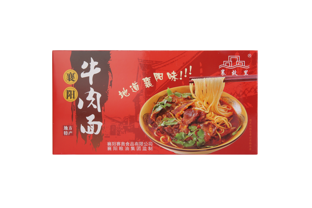 襄故里牛肉面盒装225 جم * 40/المعكرونة الفورية