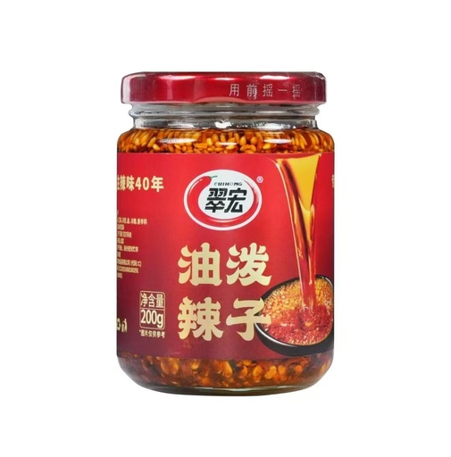 [6945006309433] T翠宏 Oil-Poached Chilli 200g *12/Chilli Sauce