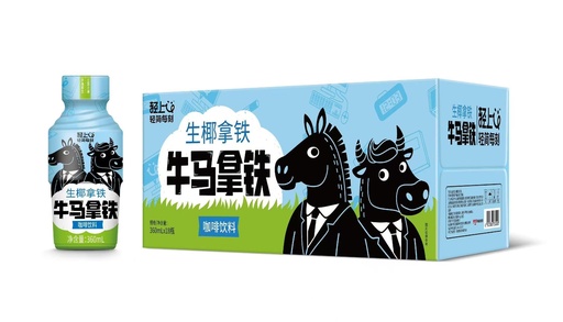 [6972306259731] Y轻上牛马生椰拿铁360ml *18/Minuman (Perisa kelapa)