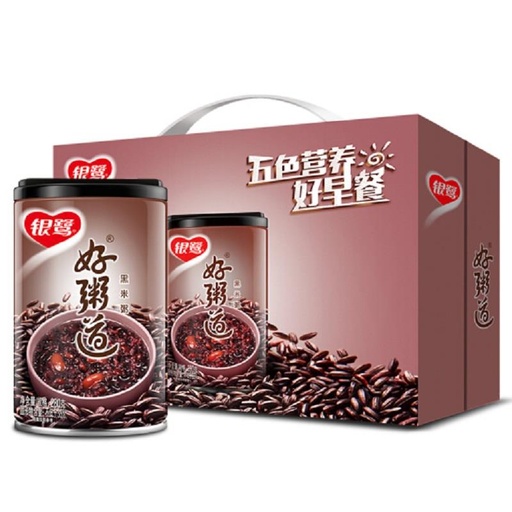 [Z0050] Y银鹭好粥道黑米粥280g*12/Bubur beras hitam