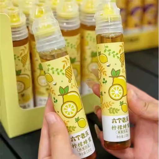 [6951508500971] Six Old Men Lemon Honey Portable Pack 130g*12*4/Honey