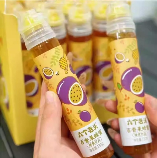 [6951508500964] 六個老頭百香果蜂蜜便攜裝130g*12*4/Honey