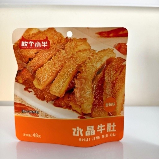 [6954682401621] 吹个小牛水晶牛肚香辣味48g*20/양념소 양뼈(매운맛)