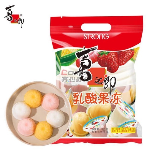 [6926475208915] 喜之郎大袋乳酸果冻882g*6/Jelly (halo-halong lasa)