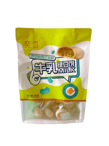 [6974071390350] 奕香牛乳绿豆饼350g*12/Cake (pabor na green bean)