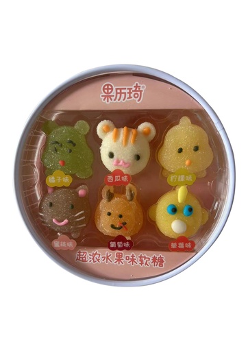 [6943345400088] 果历琦六味软糖混合味/Candy 100 جم*40