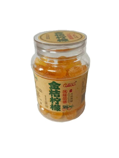 [6974196140441] 欧谷力金桔柠檬软糖205g*24/Gula-gula (Perisa lemon)
