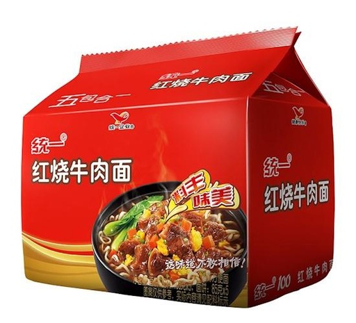 [ty023] 統一紅燒牛肉 100g 五合一/即食麵（紅燒風味）