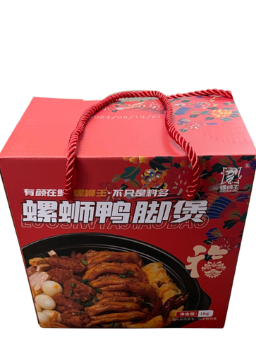 [6972203376241] 螺蛳王鸭脚煲盒装螺蛳粉 1千克*18
