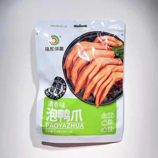 [6923765701149] 銘家瑞香泡鴨爪清香味4支裝112g*30/滷鴨掌